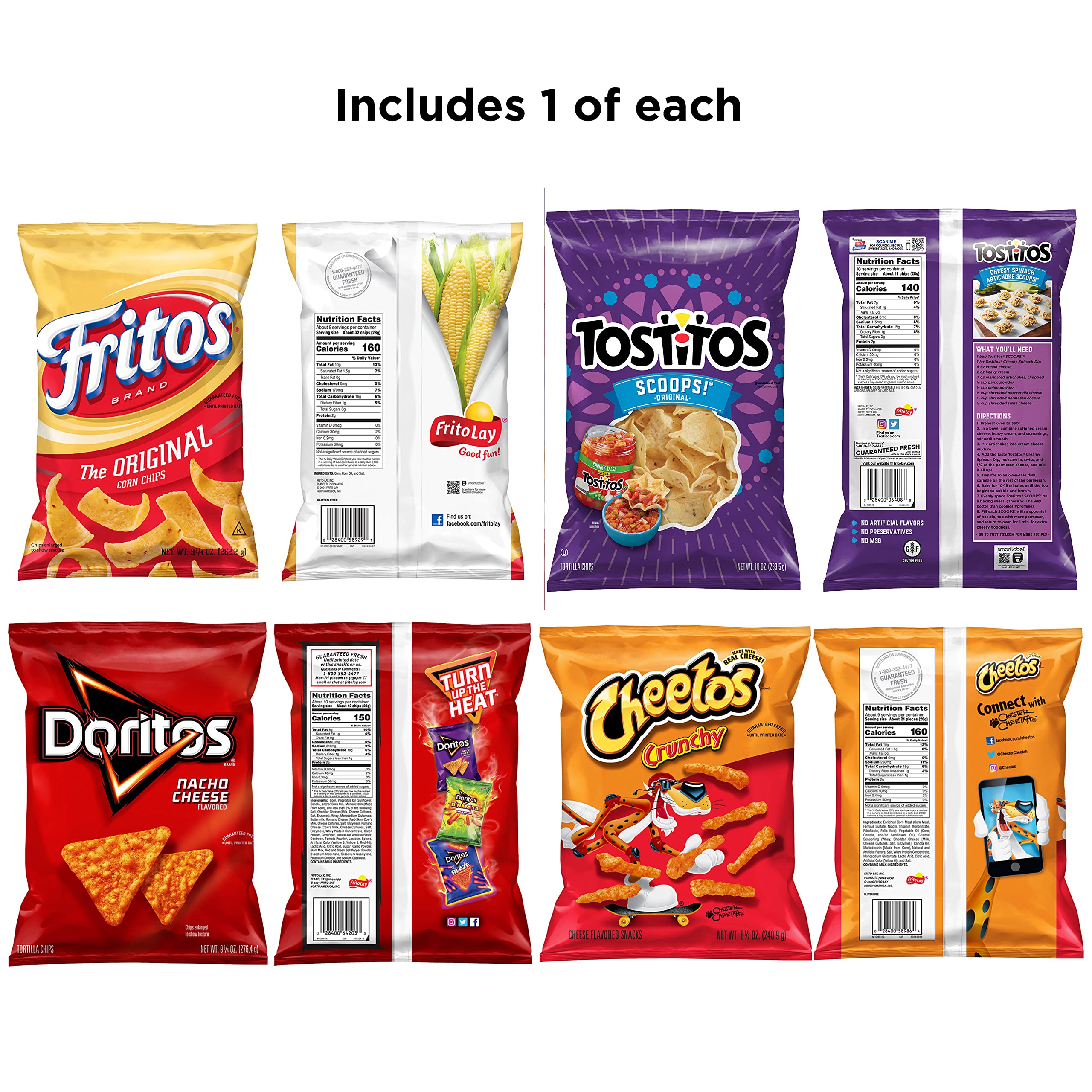 Frito-Lay Ultimate Classic Snacks Package, Variety Assortment of Chips, Cookies, Crackers, & Nuts, (Pack of 40) (Packaging May Vary)