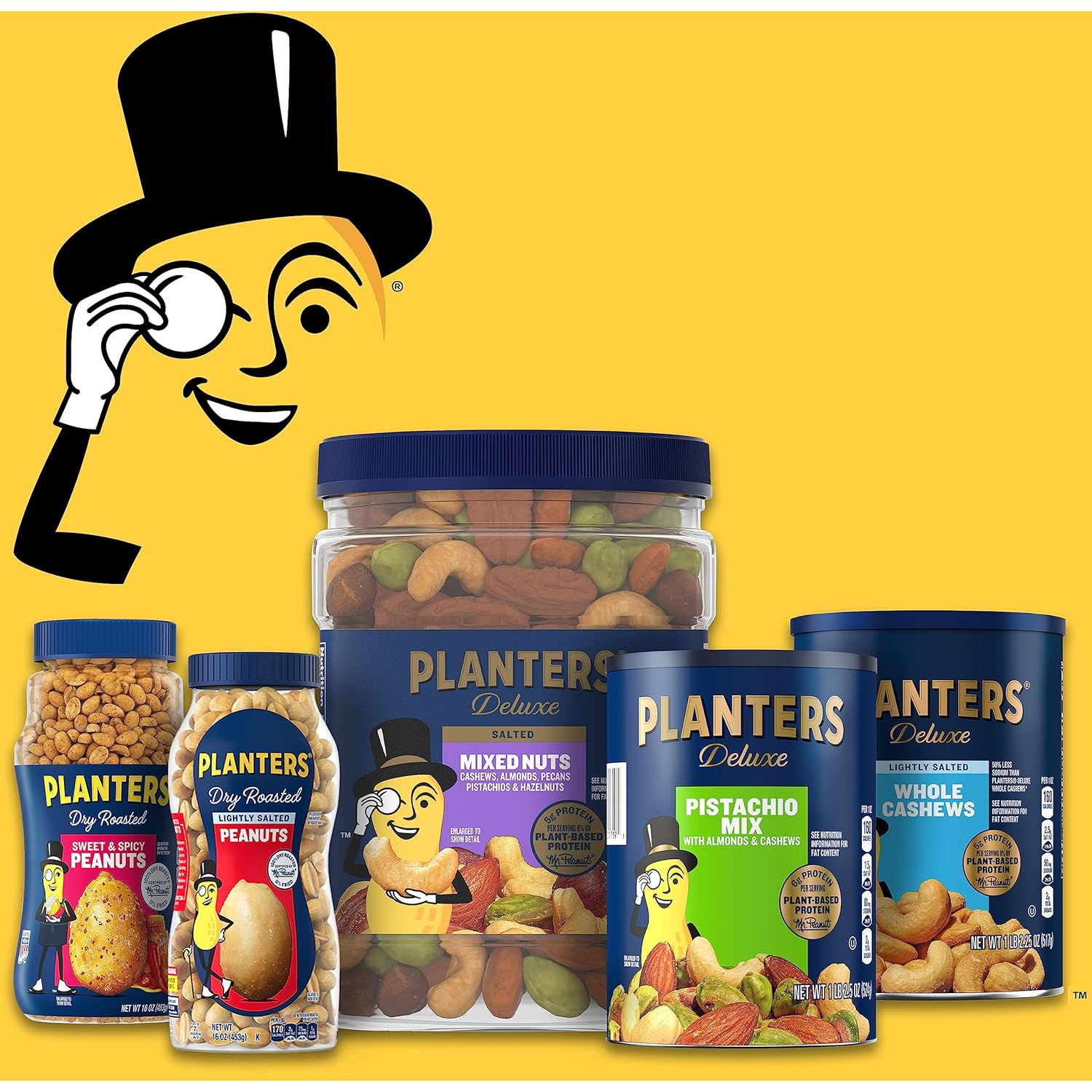 PLANTERS Salted Peanuts, 2.5 oz, 15-Pack, Snack Nuts