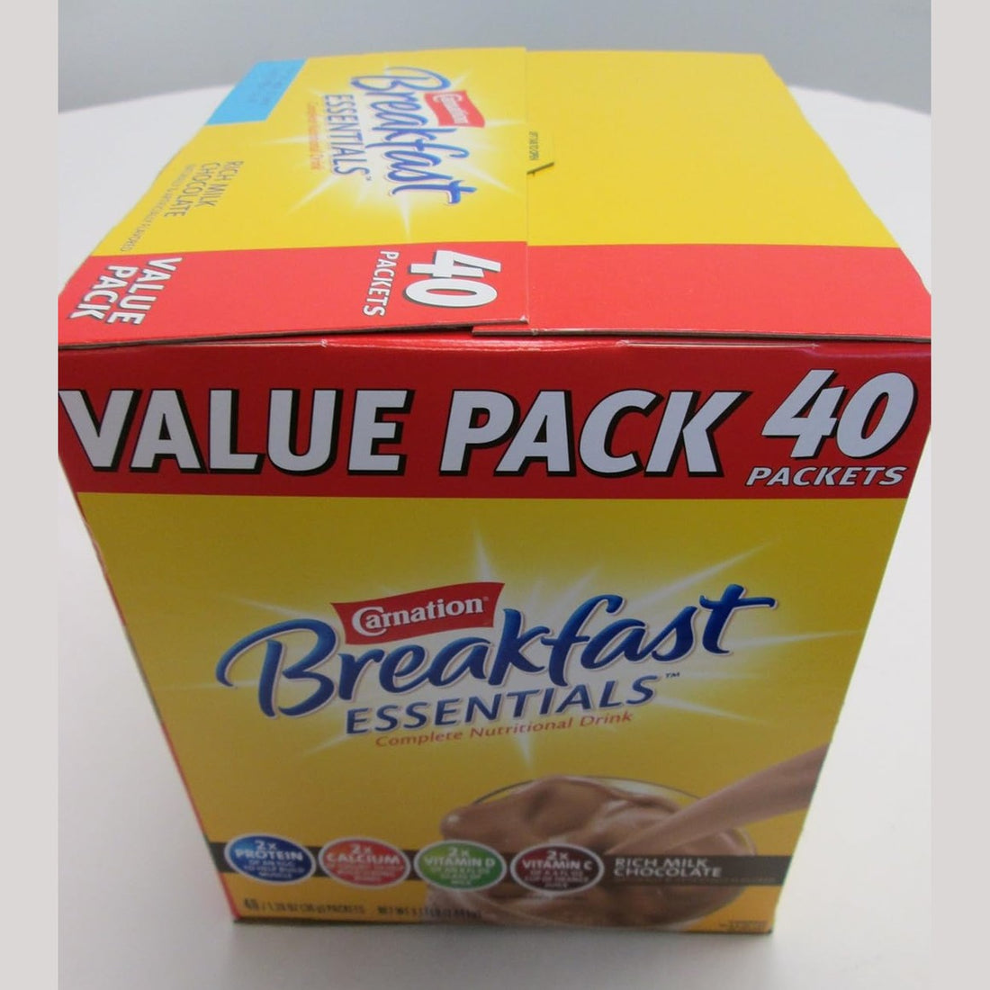 Carnation Breakfast Essentials 40-1.26oz Packets - Rich Milk Chocolate