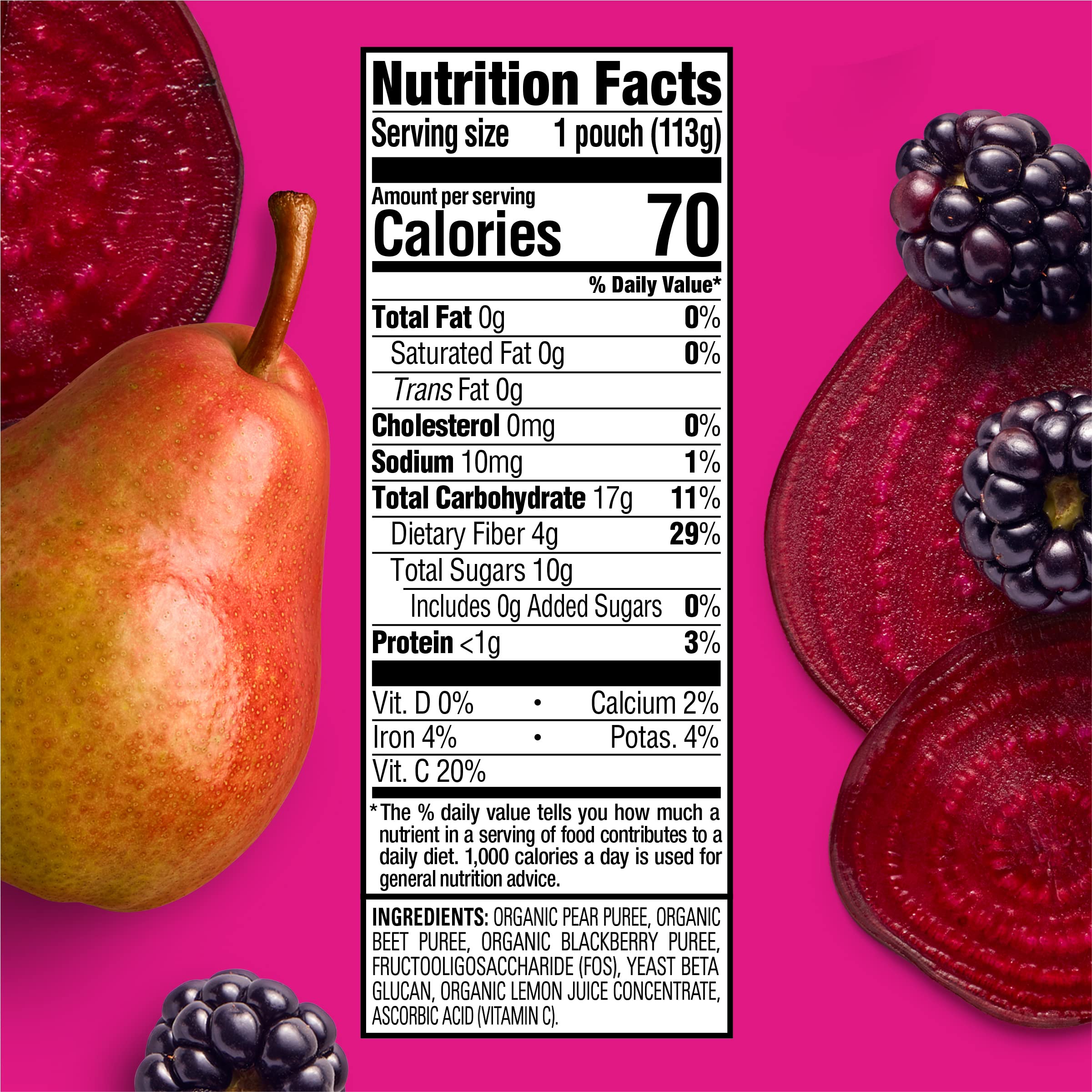 HAPPYTOT Organics Stage 4 Baby Food Pouches, Gluten Free, Vegan Snack, Super Bellies, Fruit & Veggie Puree, Variety Pack, 4 Ounce (Pack of 16), Amazon Exclusive