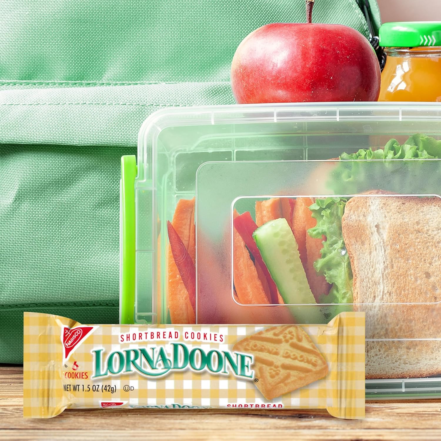 Lorna Doone Shortbread Cookies, 36 Snack Packs (6 Cookies Per Pack, 12 Boxes)