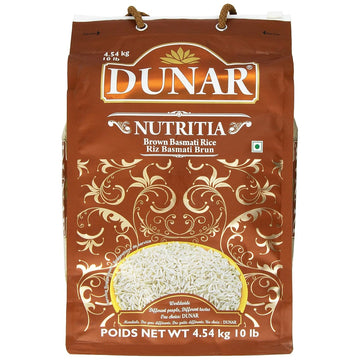 Dunar - Brown Premium Basmati Rice (Nutritia), 10 Lbs