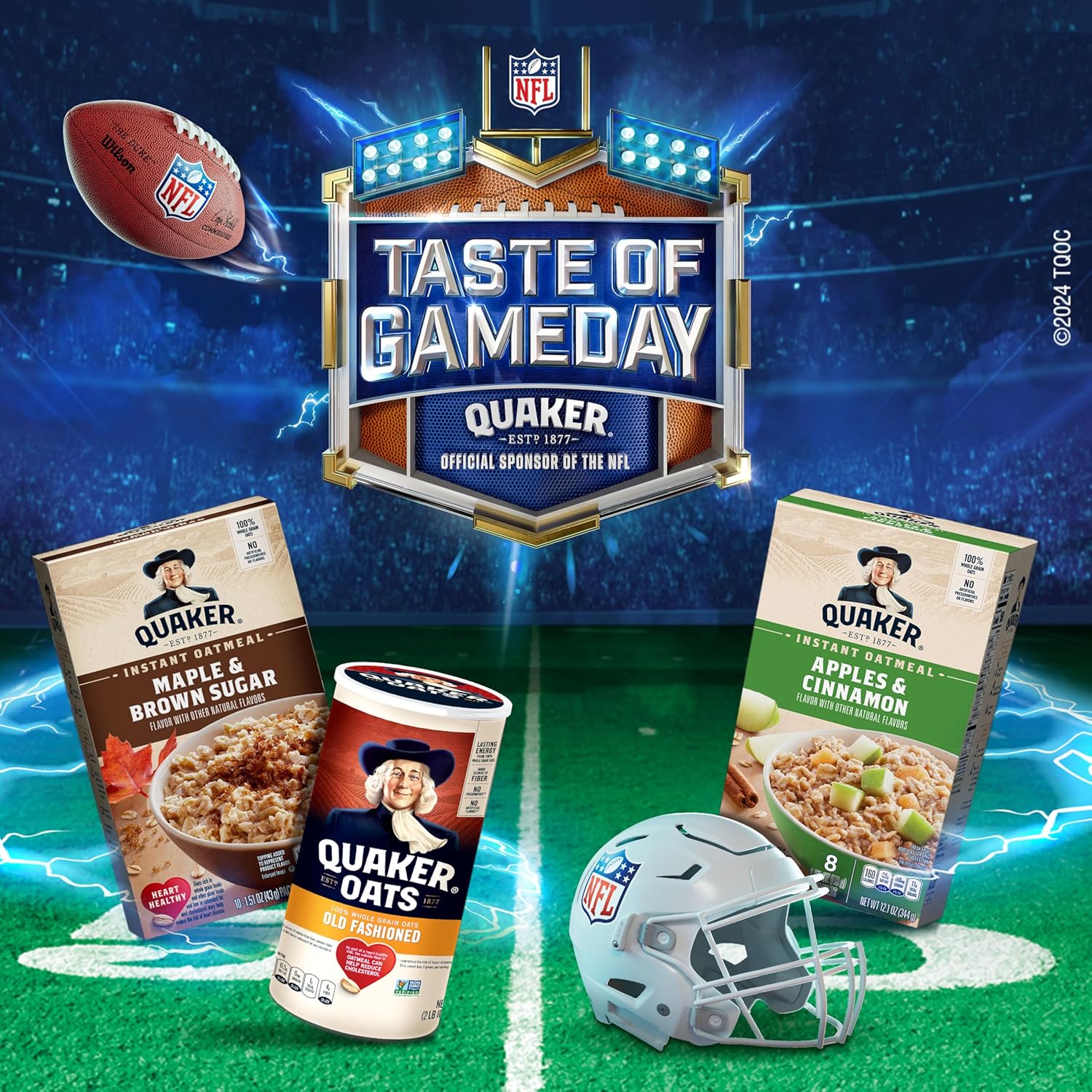 Quaker Instant Oatmeal, 2 Flavor Gluten Free Variety Pack, 32 Count