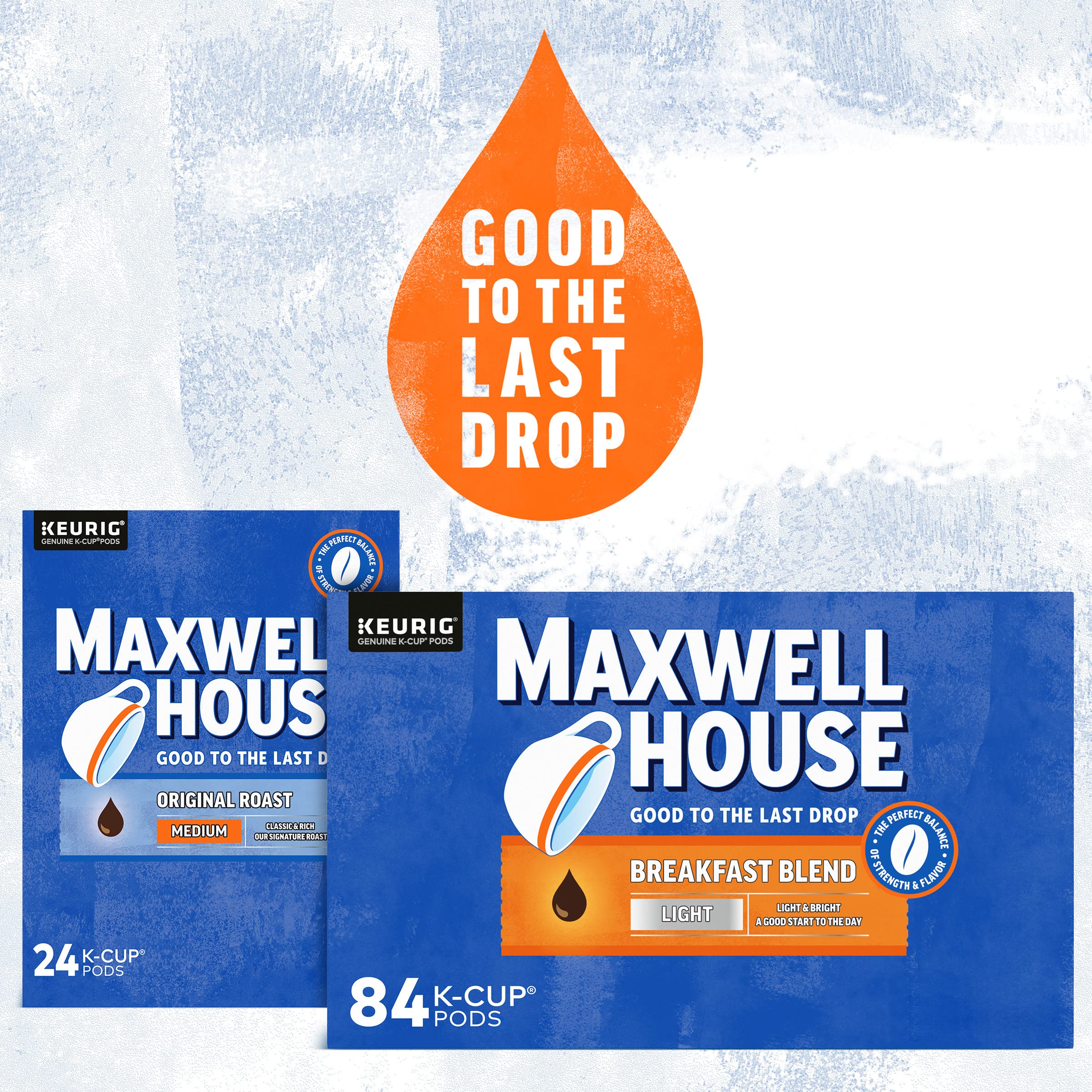 Maxwell House House Blend Medium Roast K-Cup Coffee Pods, 84 ct Box